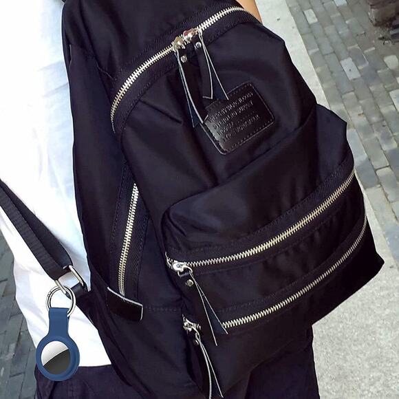 3 Pcs AirTag Silicone Holder Case Cover Airtags Tracker Keychain Sleeve Shell - Picture 9 of 9